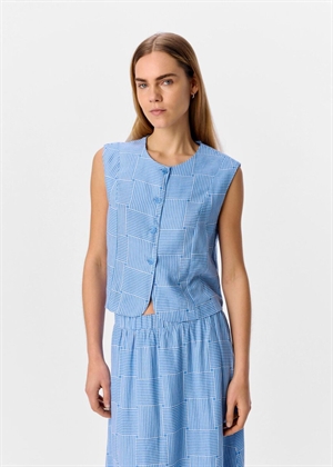 Aya sl vest White/Cornflower Blue Object 